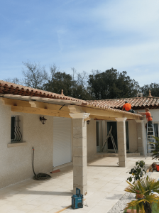 Construction Auvent La Crau
